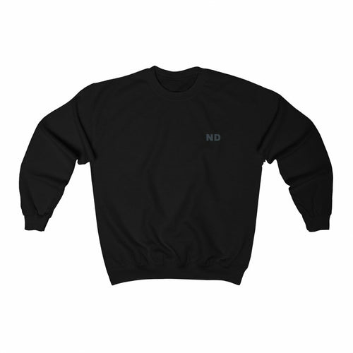 Mens ND Sweatshirt with Swirl Back Design