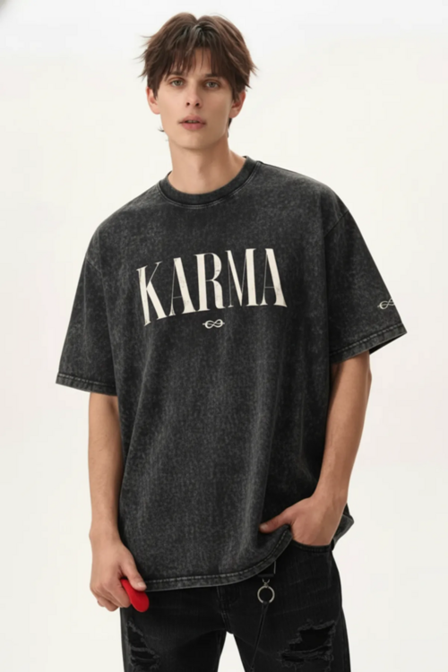 Unisex Oversized Cotton T-Shirt-Black(Size-5XL) | D04