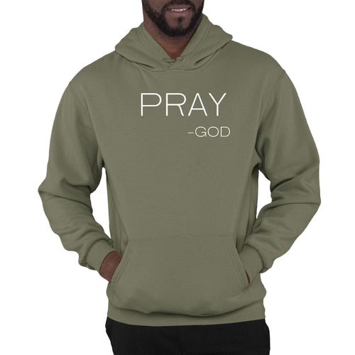 Mens Graphic Hoodie Say it Soul - Pray -god