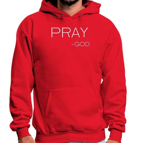 Mens Graphic Hoodie Say it Soul - Pray -god