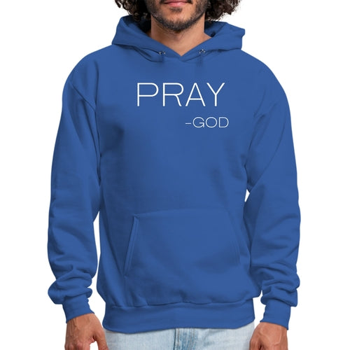 Mens Graphic Hoodie Say it Soul - Pray -god