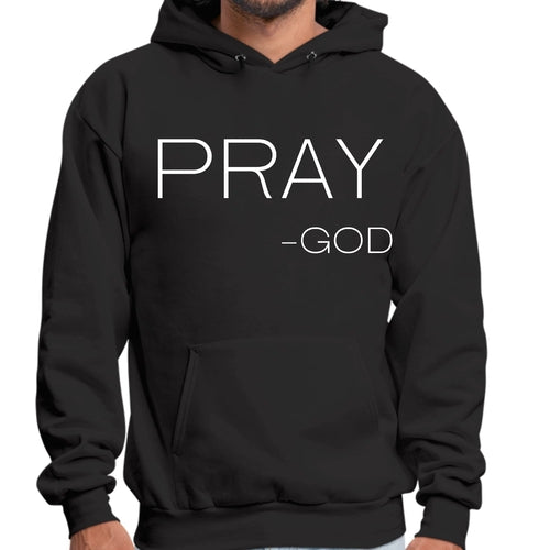 Mens Graphic Hoodie Say it Soul - Pray -god