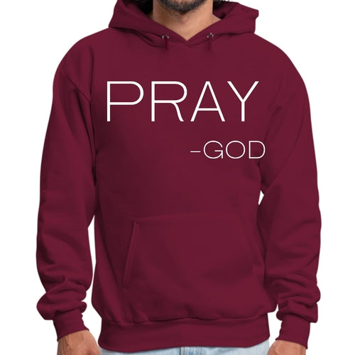 Mens Graphic Hoodie Say it Soul - Pray -god