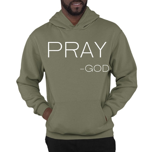 Mens Graphic Hoodie Say it Soul - Pray -god