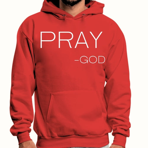 Mens Graphic Hoodie Say it Soul - Pray -god