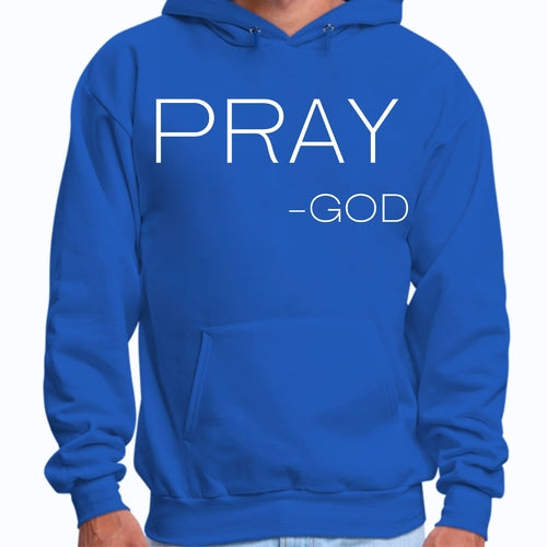 Mens Graphic Hoodie Say it Soul - Pray -god