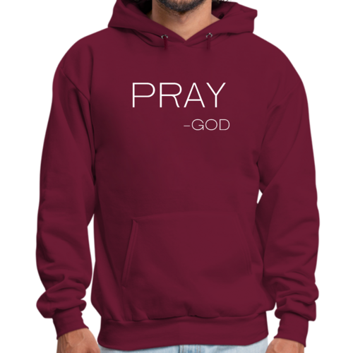 Mens Graphic Hoodie Say it Soul - Pray -god