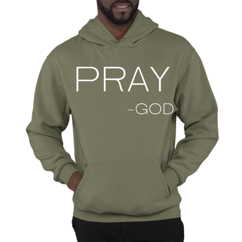 Mens Graphic Hoodie Say it Soul - Pray -god