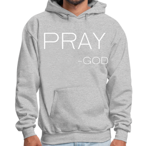 Mens Graphic Hoodie Say it Soul - Pray -god