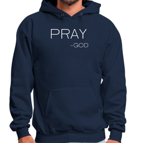 Mens Graphic Hoodie Say it Soul - Pray -god