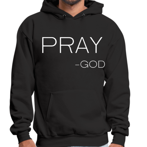 Mens Graphic Hoodie Say it Soul - Pray -god