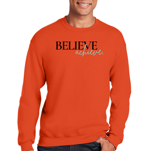 Mens Graphic Sweatshirt - Believe and Achieve