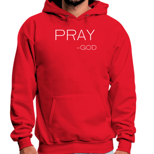 Mens Graphic Hoodie Say it Soul - Pray -god