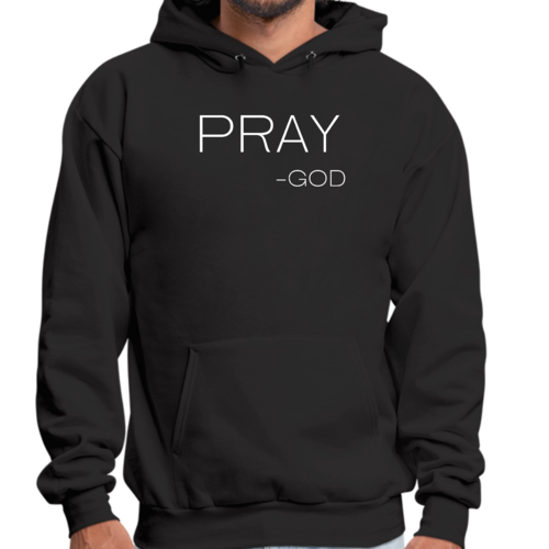 Mens Graphic Hoodie Say it Soul - Pray -god