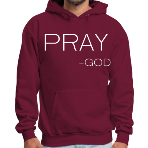 Mens Graphic Hoodie Say it Soul - Pray -god