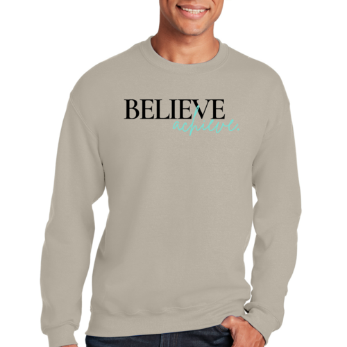 Mens Graphic Sweatshirt - Believe and Achieve